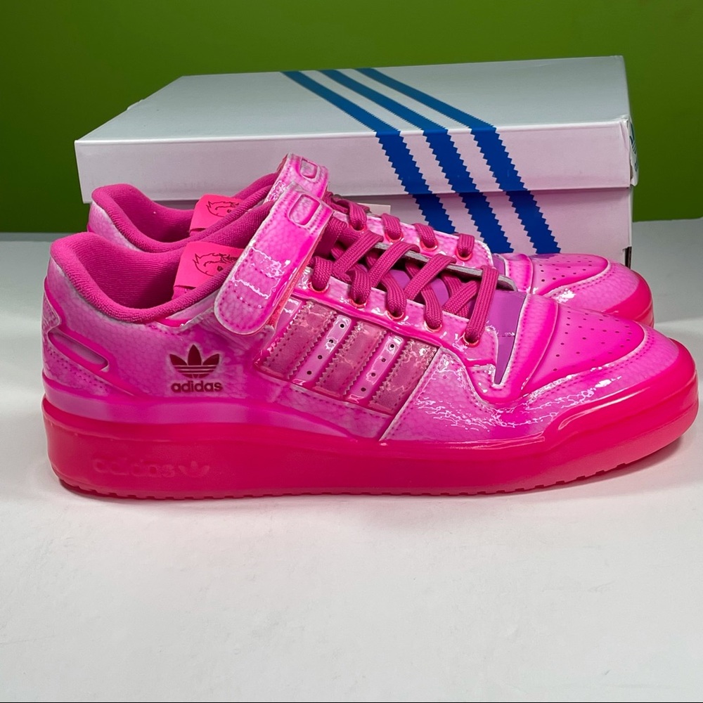 Adidas Jeremy Scott Forum Pink Dipped Low Mens Size 10 Sneakers Shoes - Picture 13 of 13